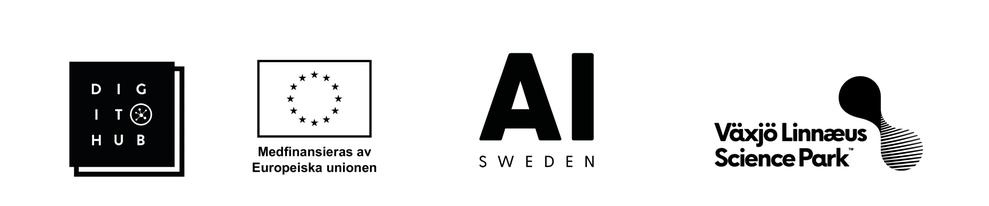 eventet sponsras av AI Sweden, DigIT Hub Sweden och Växjö Linnaeus Science Park